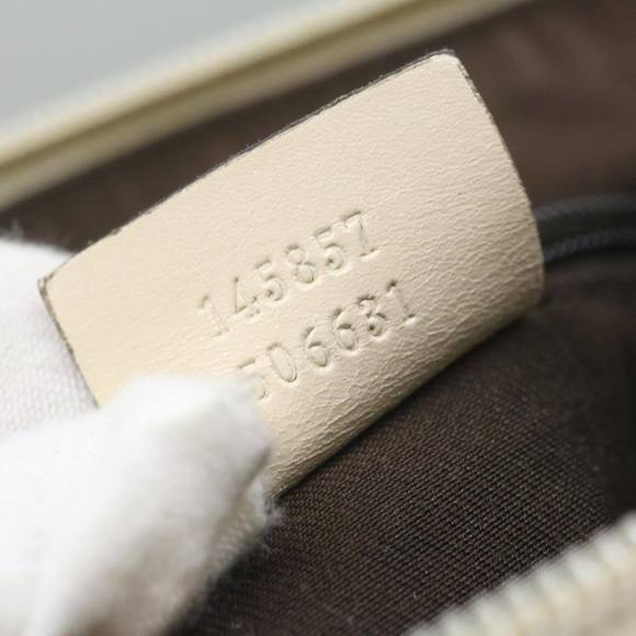 GUCCI GG Canvas Shoulder Bag Beige 145857 Auth 61246 - Picture 12 of 16